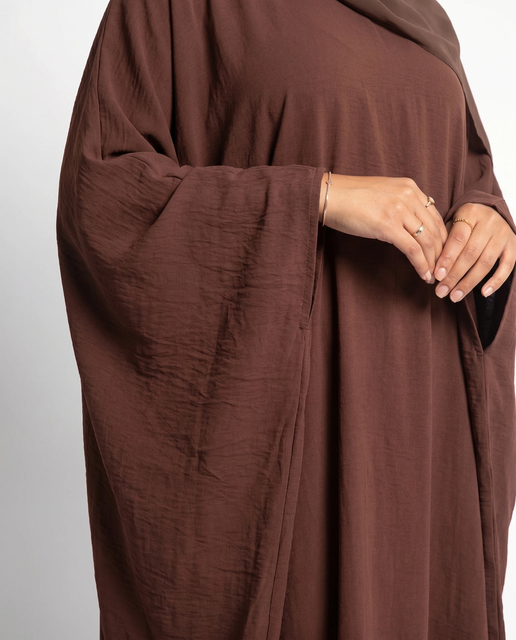 Brown Butterfly Abaya