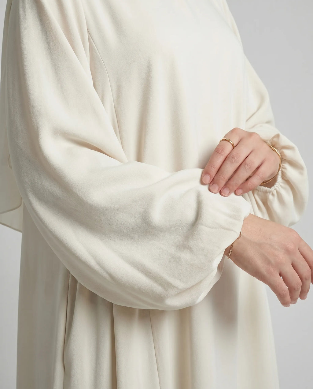 White Abaya Dress