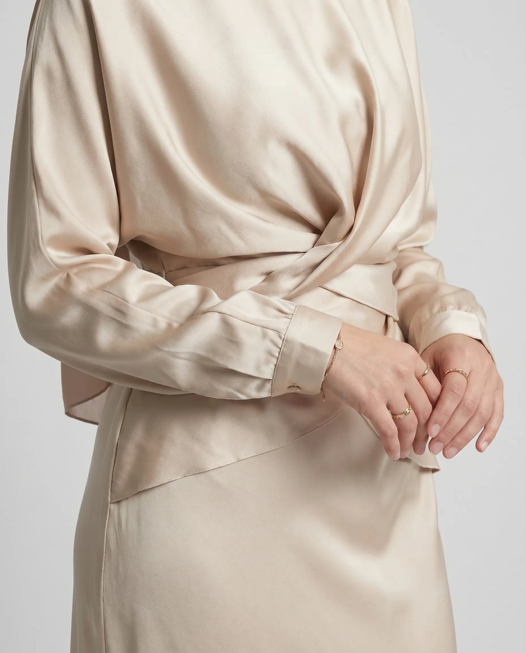 Silk Abaya Dress
