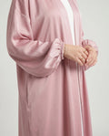 Pink Open Abaya
