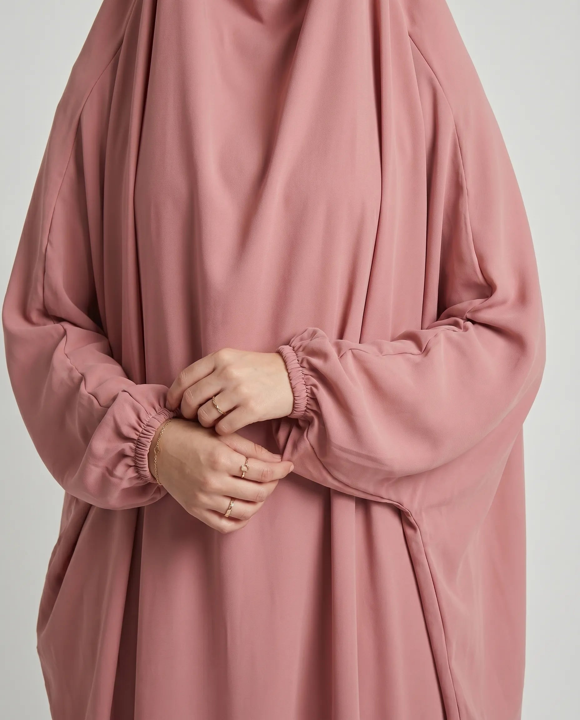 pink Abaya with hijab​
