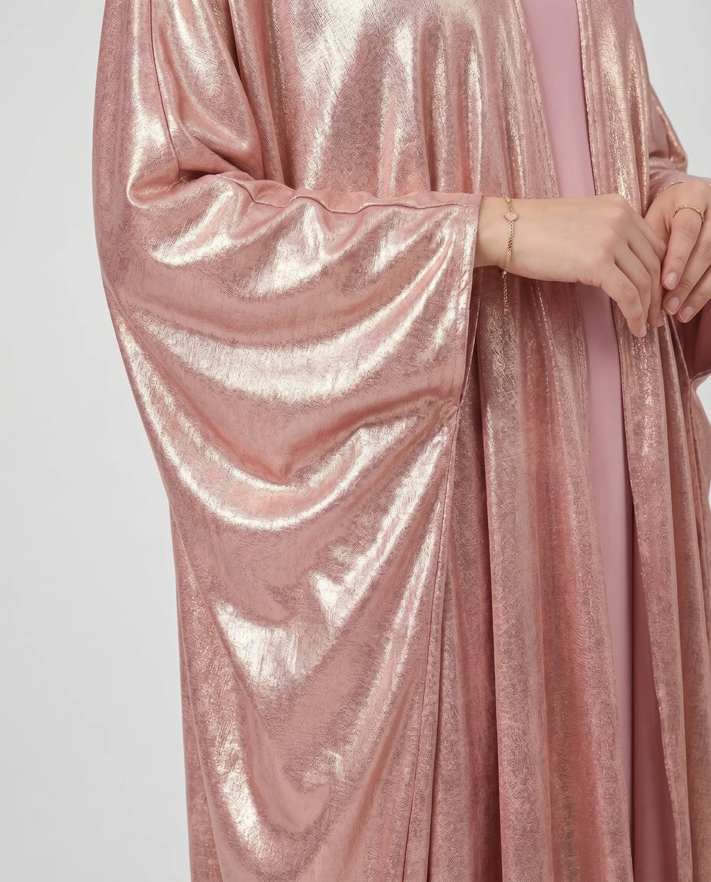 Pink Kimono Abaya Dress