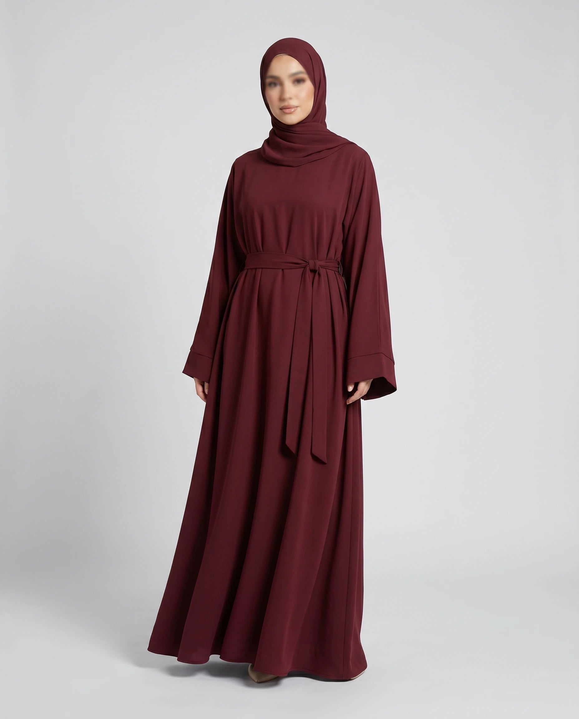 butterfly abaya with belt