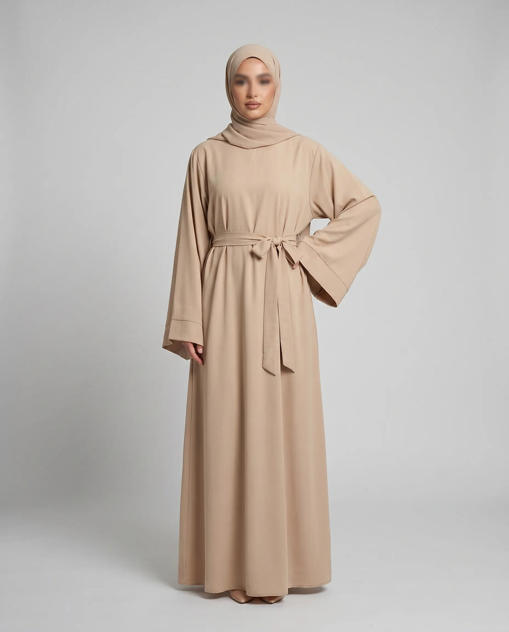 butterfly abaya with belt