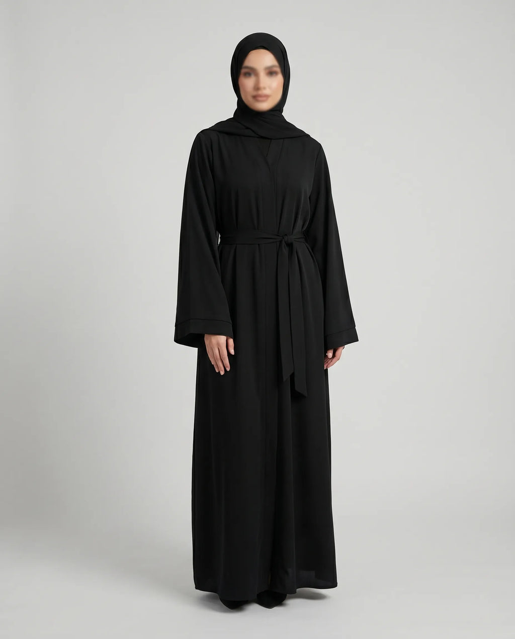 butterfly abaya with belt