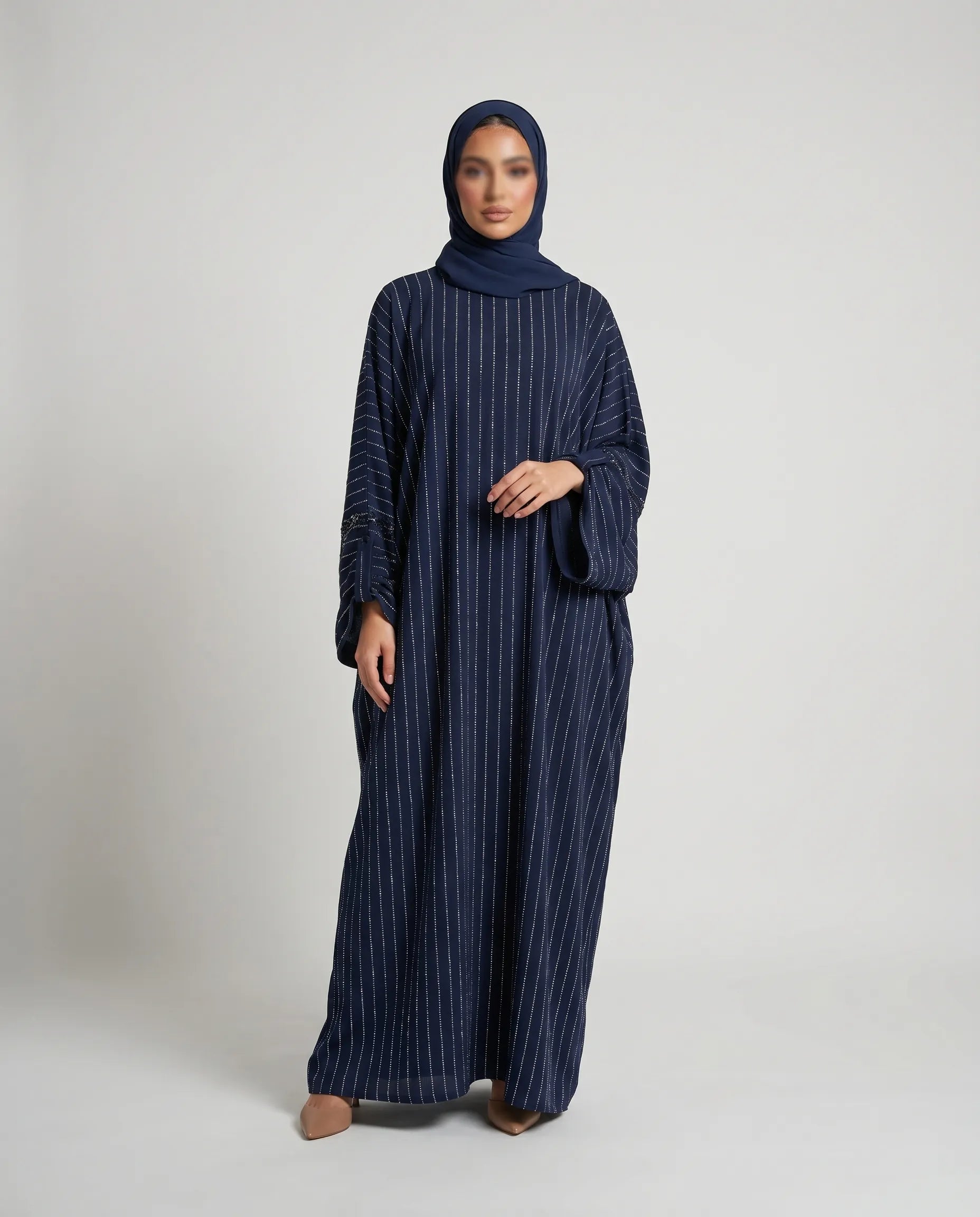 sparkly butterfly abaya