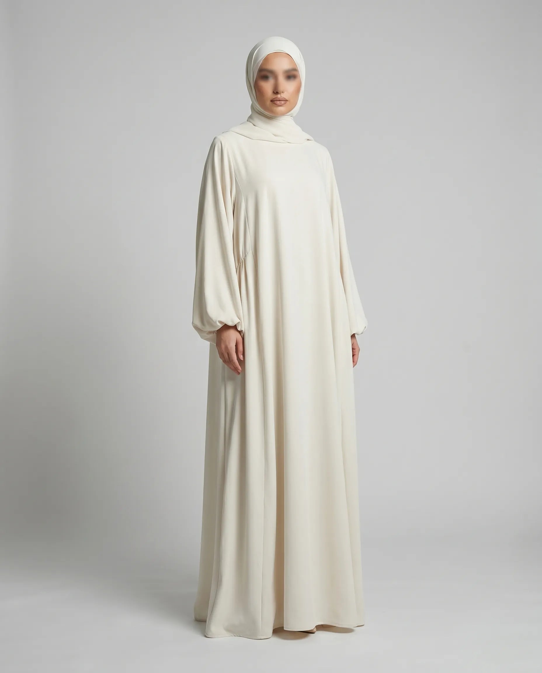 White Abaya Dress