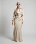 Golden White Abaya