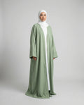 Linen Open Abaya