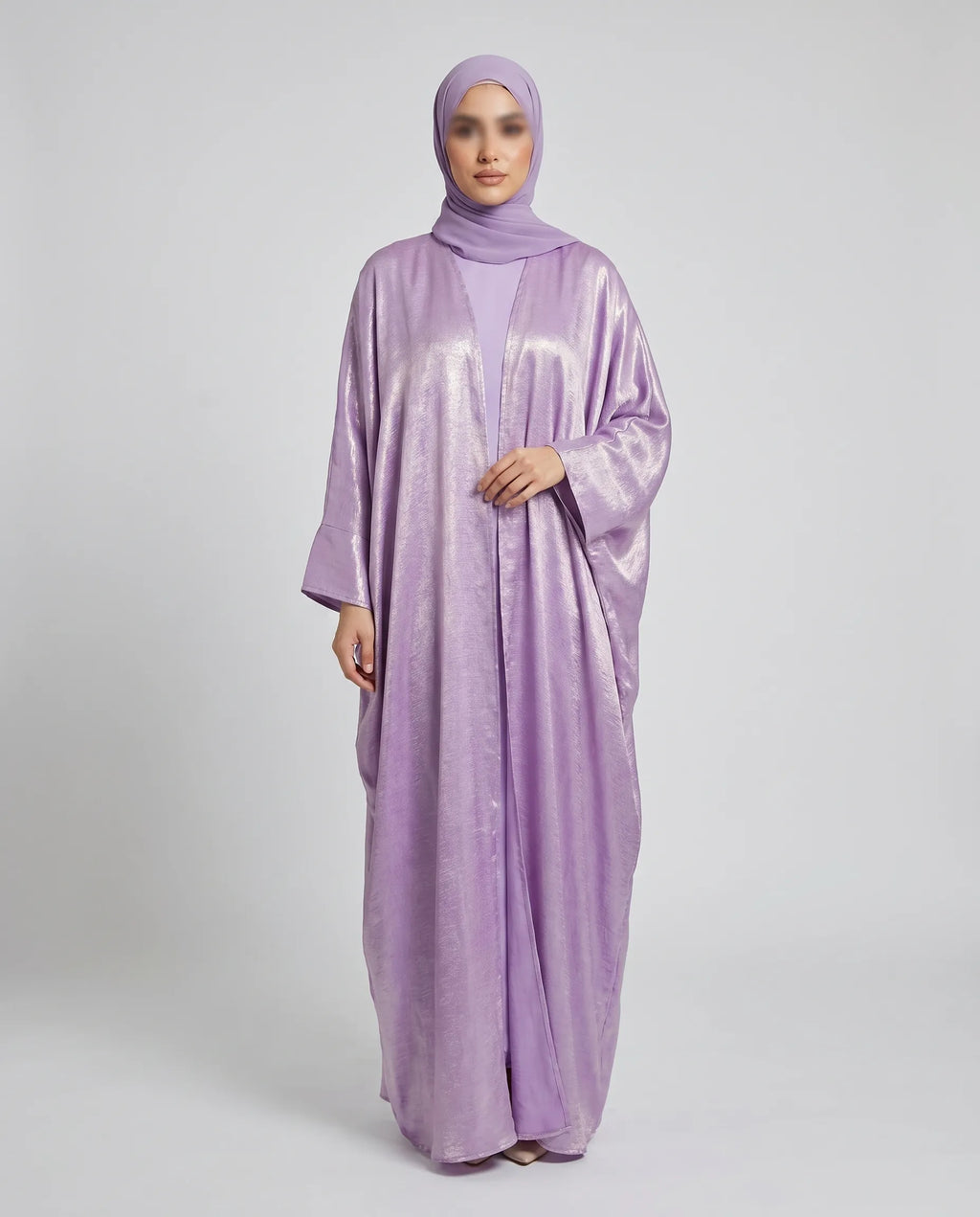 Satin Open Abaya