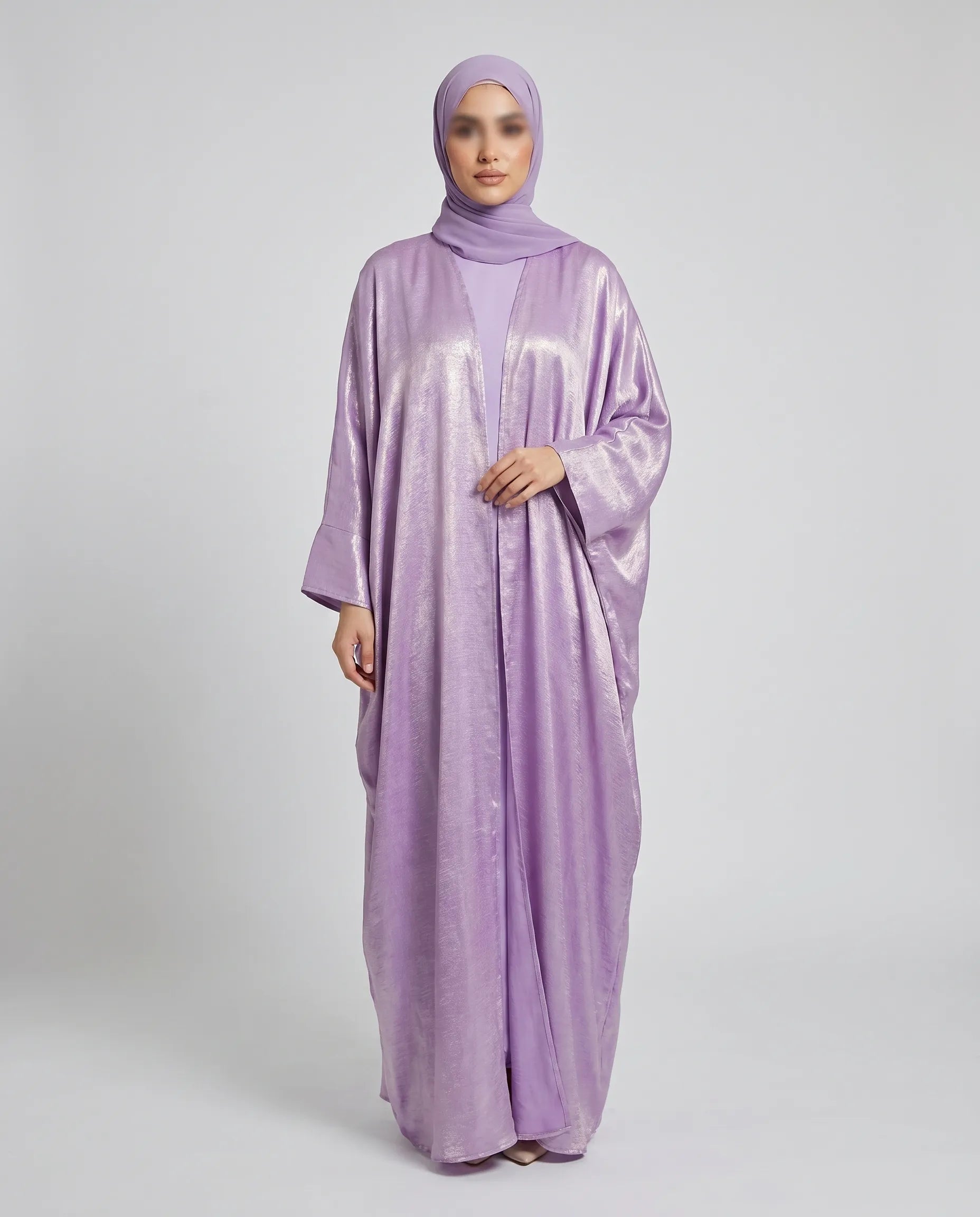 Satin Open Abaya