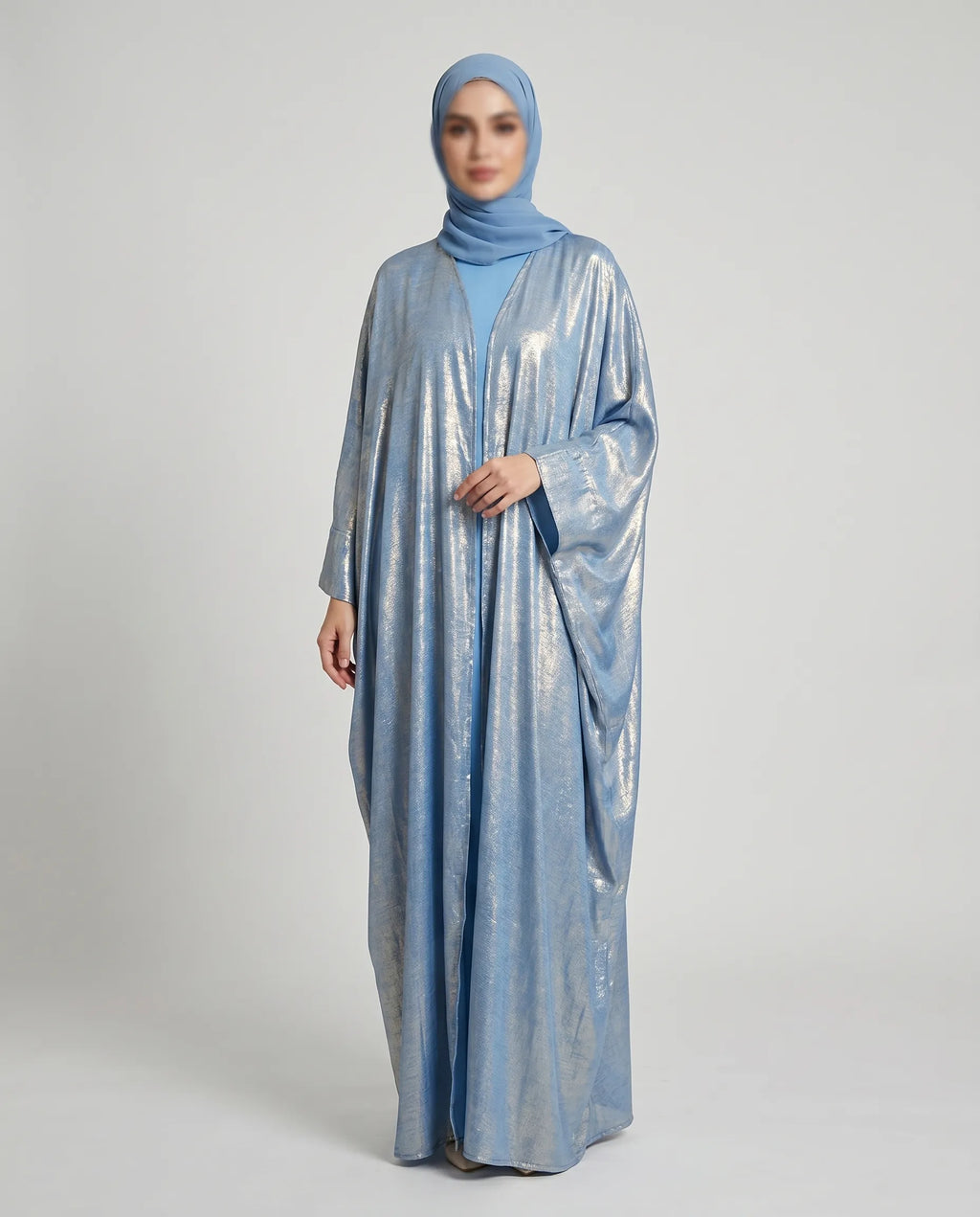 Satin Open Abaya