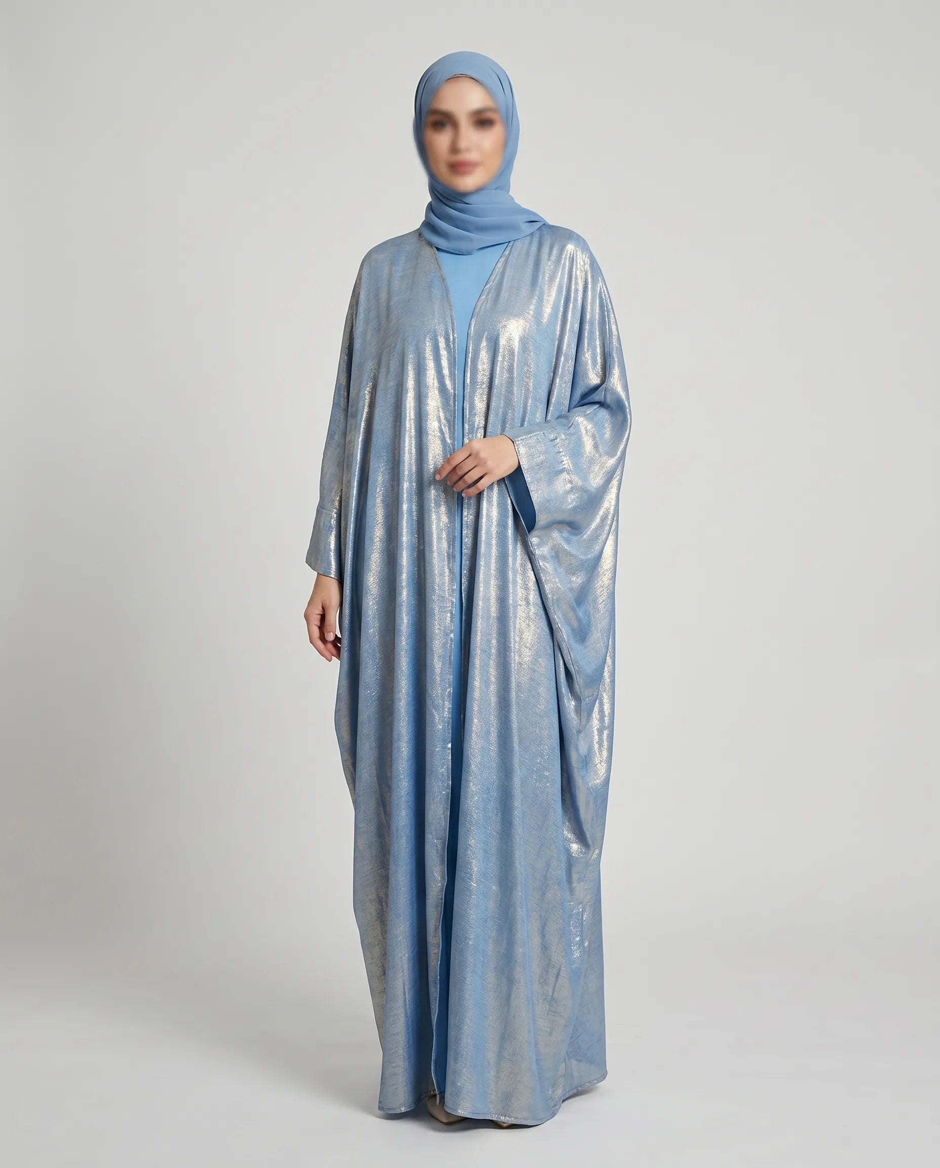 Satin Open Abaya