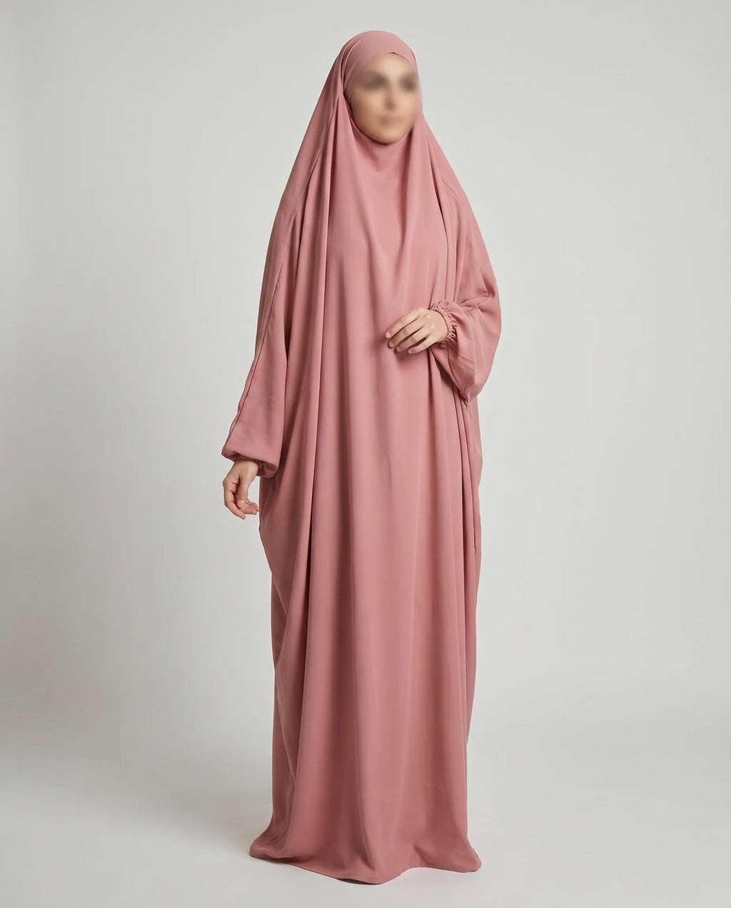 pink Abaya with hijab​