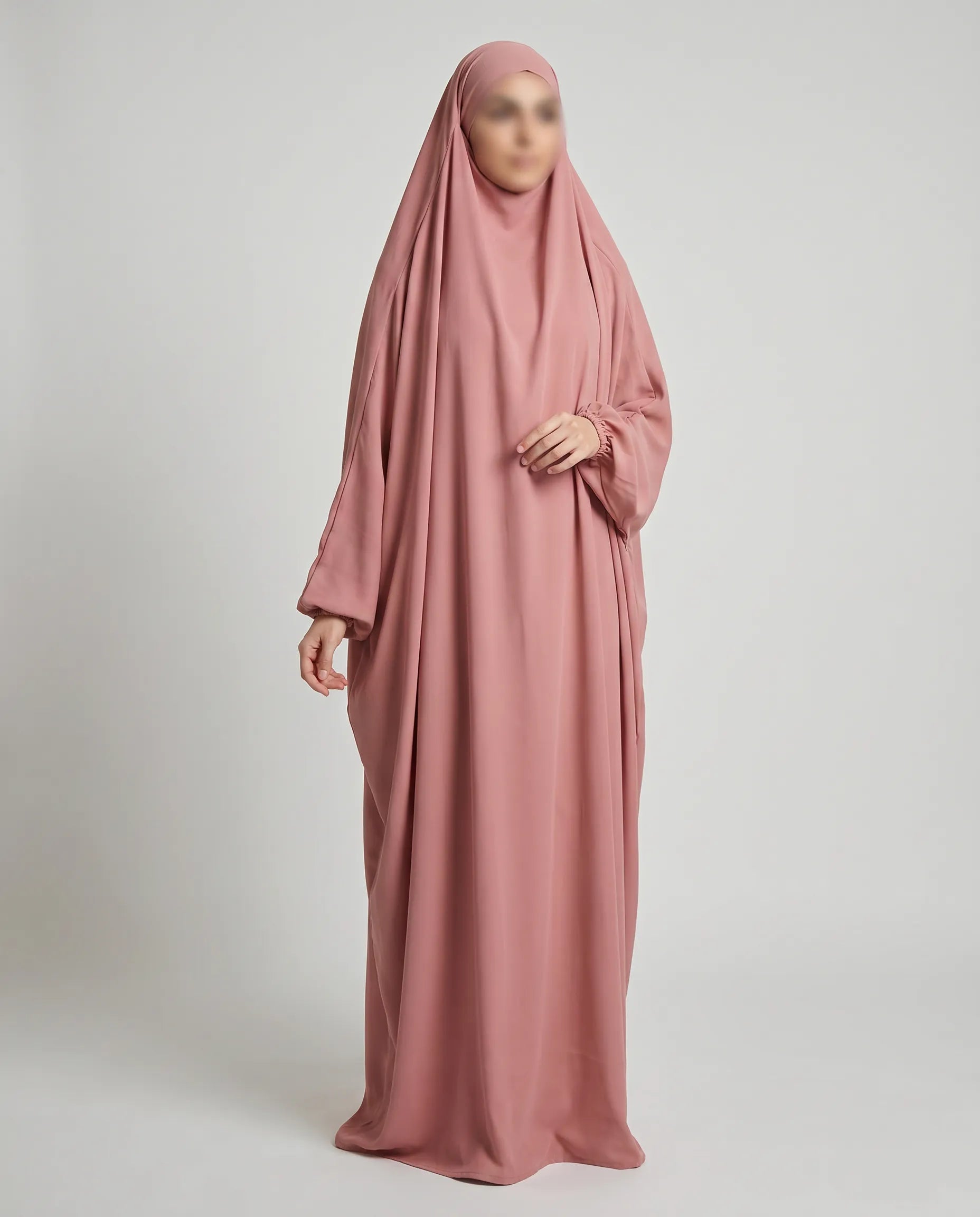 pink Abaya with hijab​