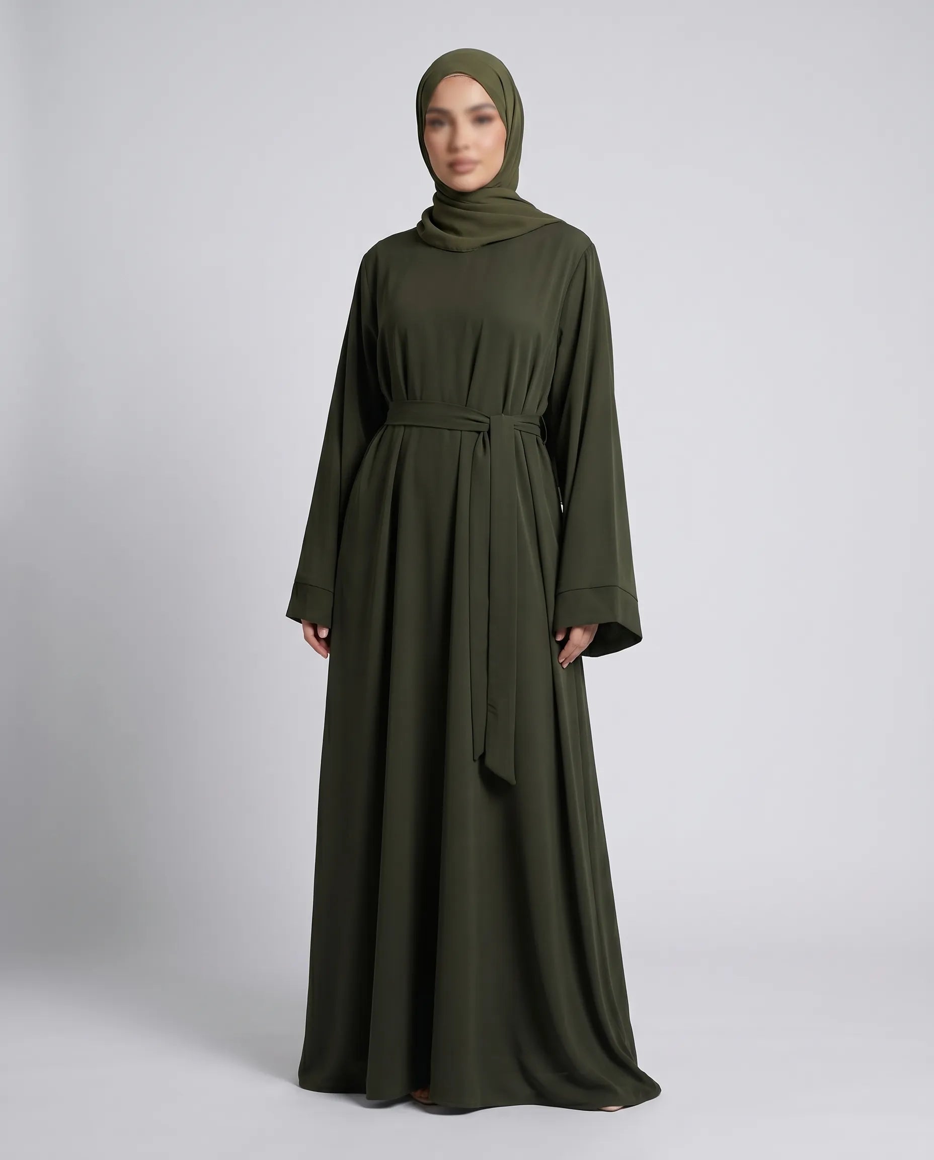 butterfly abaya with belt