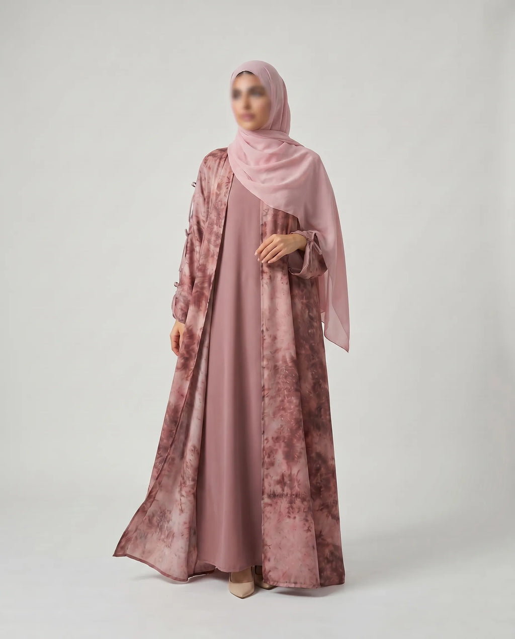 pink bow Abaya​