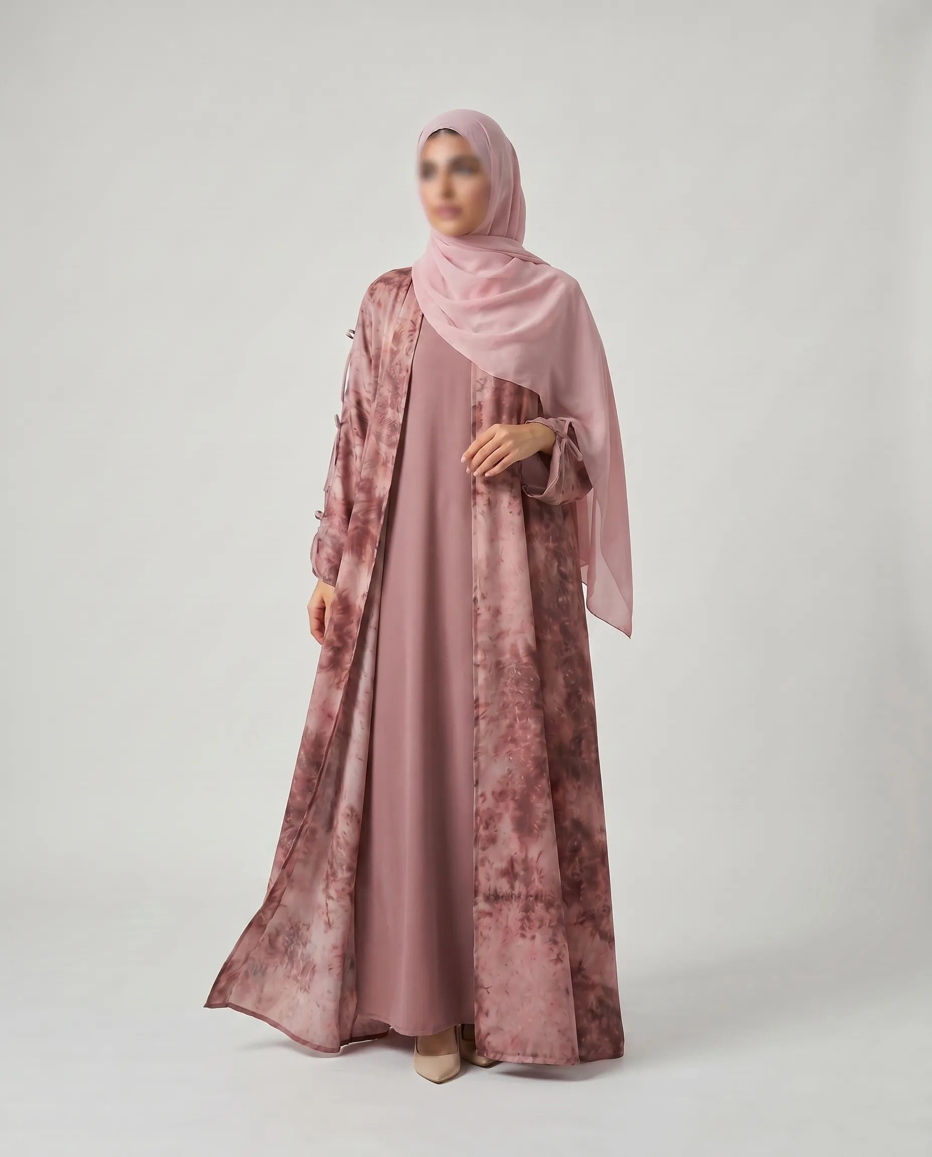 pink bow Abaya​
