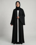 Black Open Abaya
