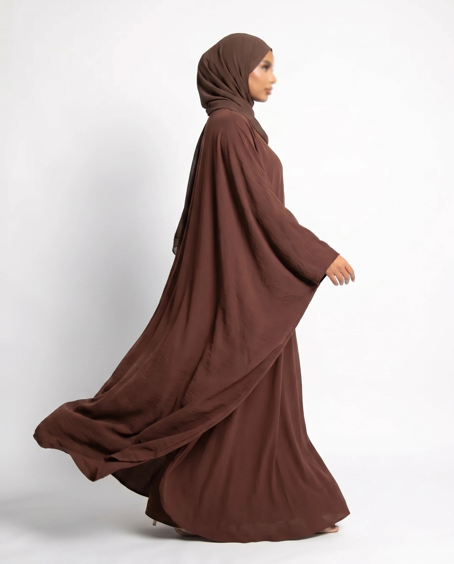 Brown Butterfly Abaya