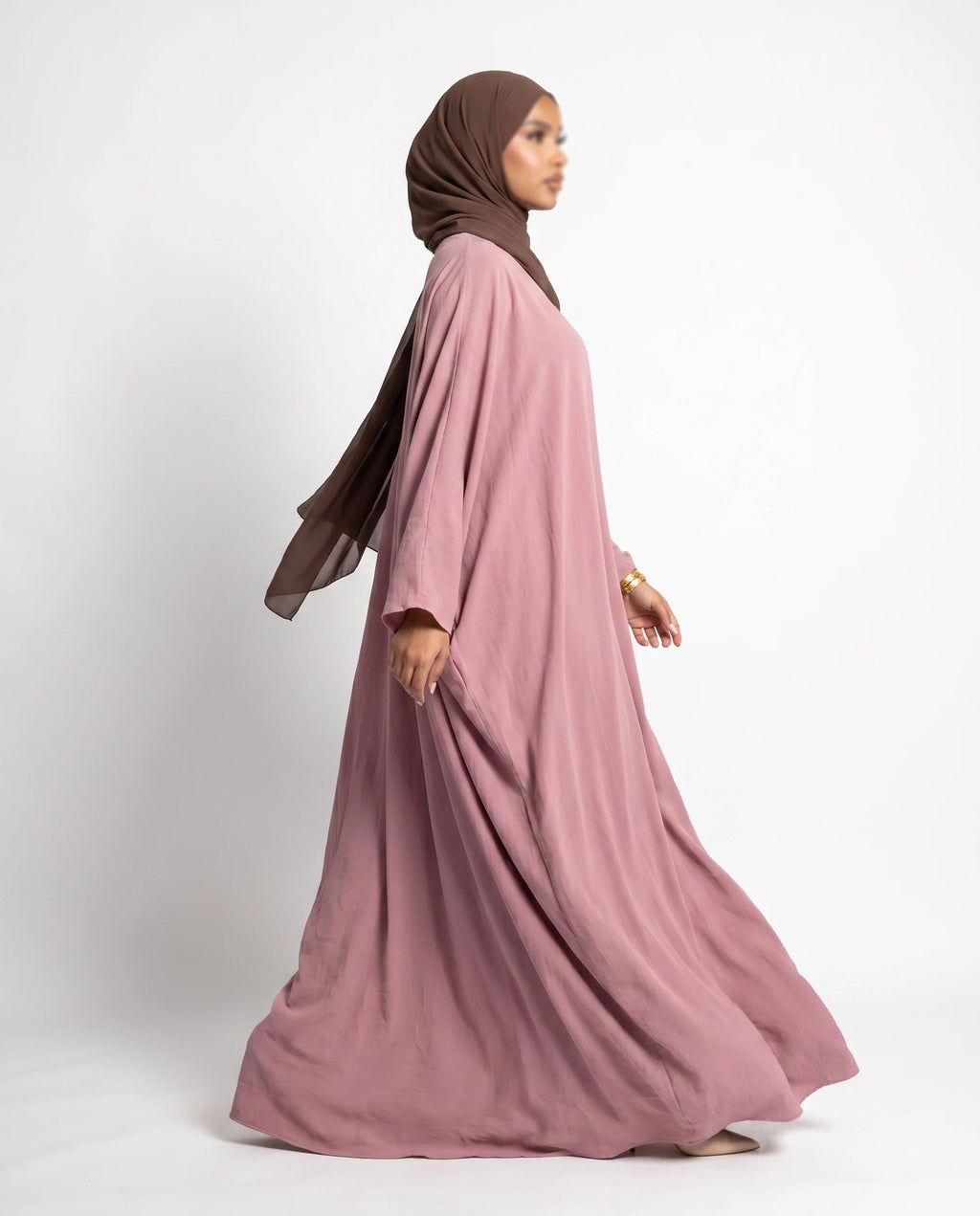 Pink Butterfly Abaya