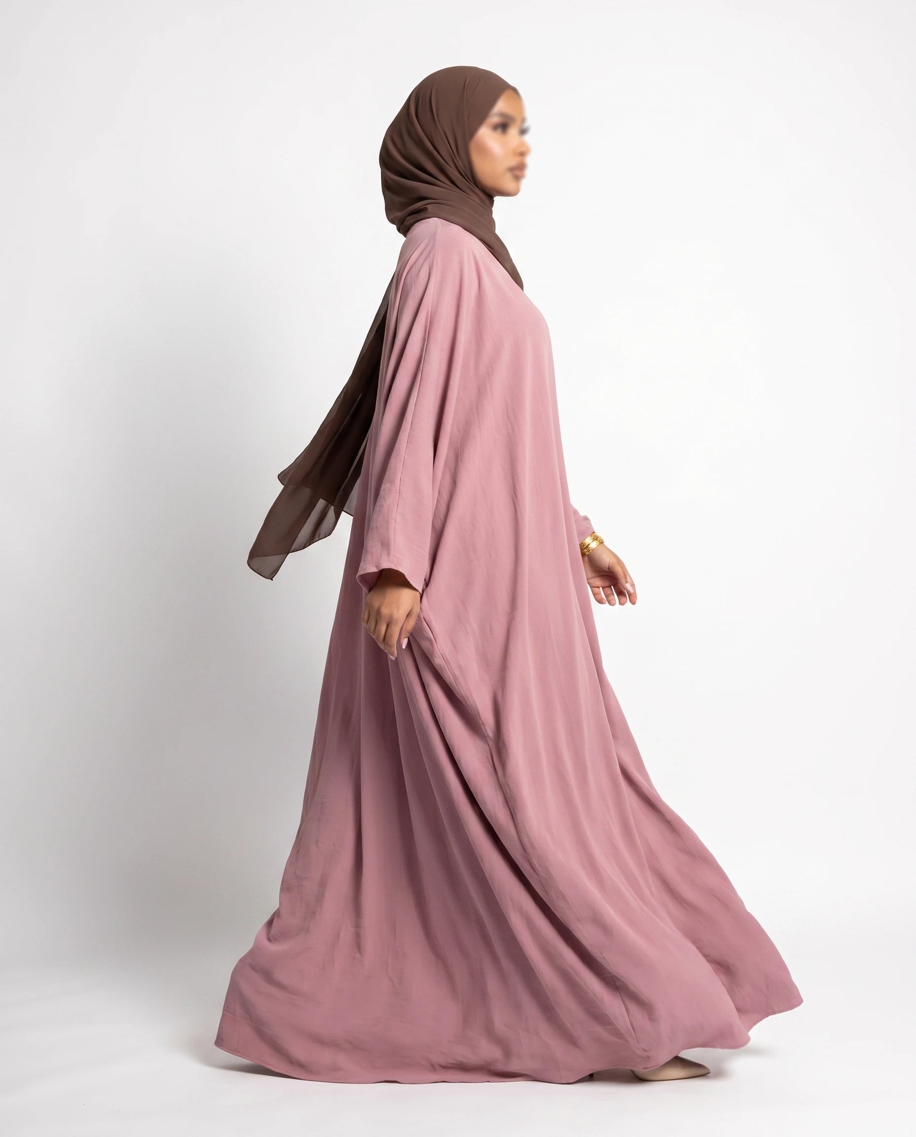 Pink Butterfly Abaya