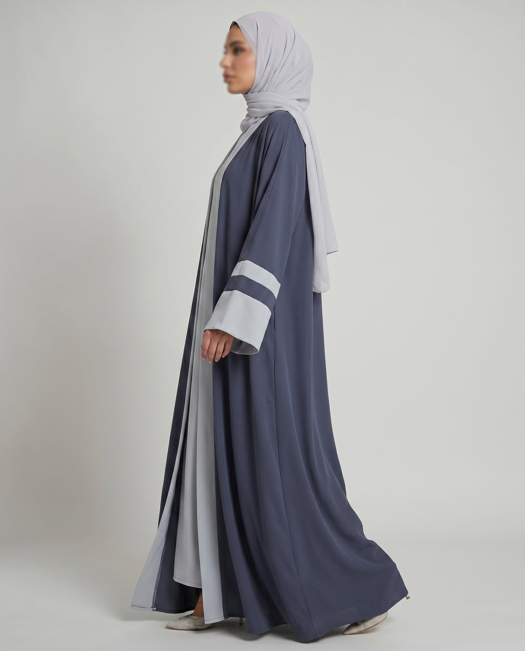 2 piece open Abaya set