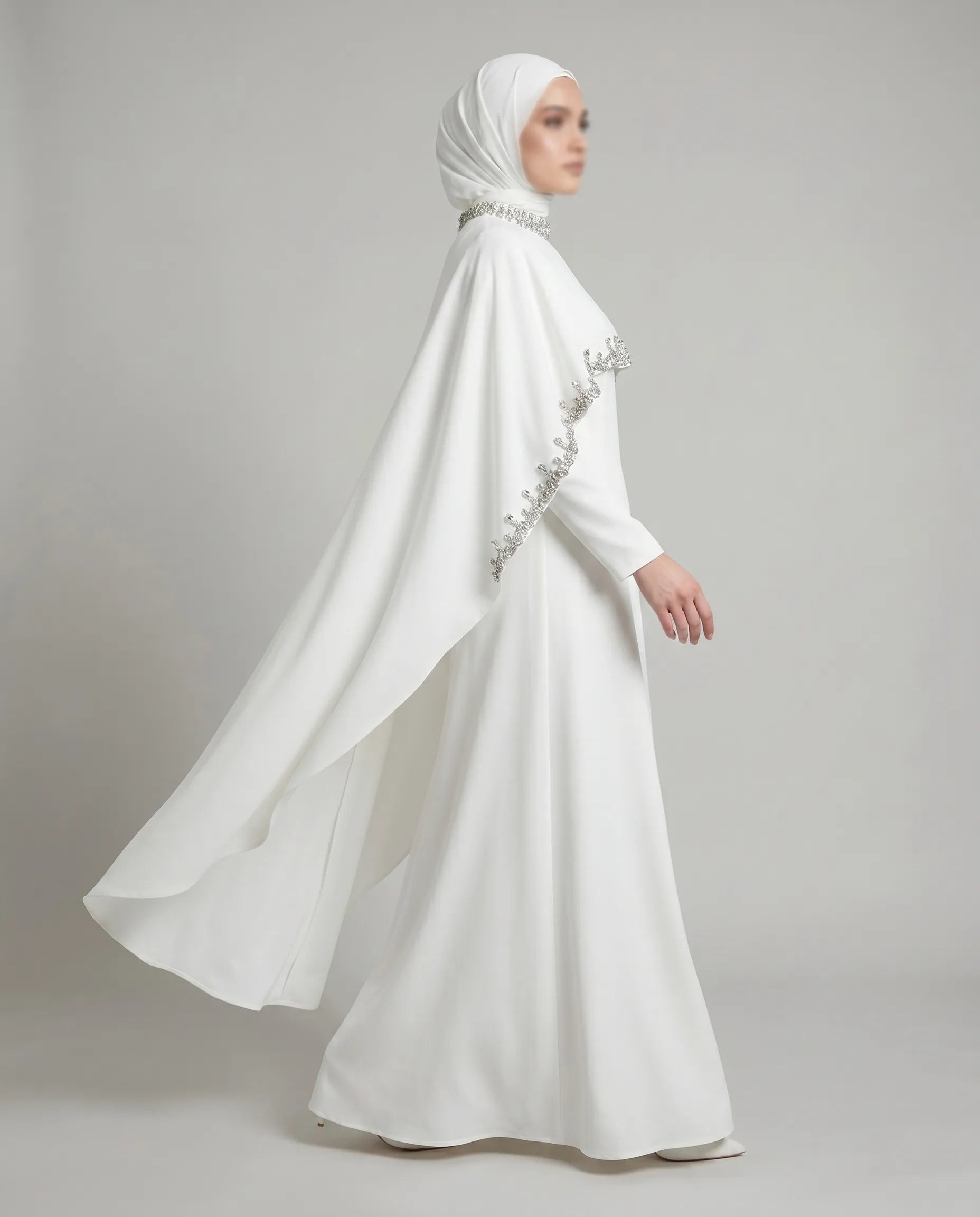 White Abaya for Nikkah