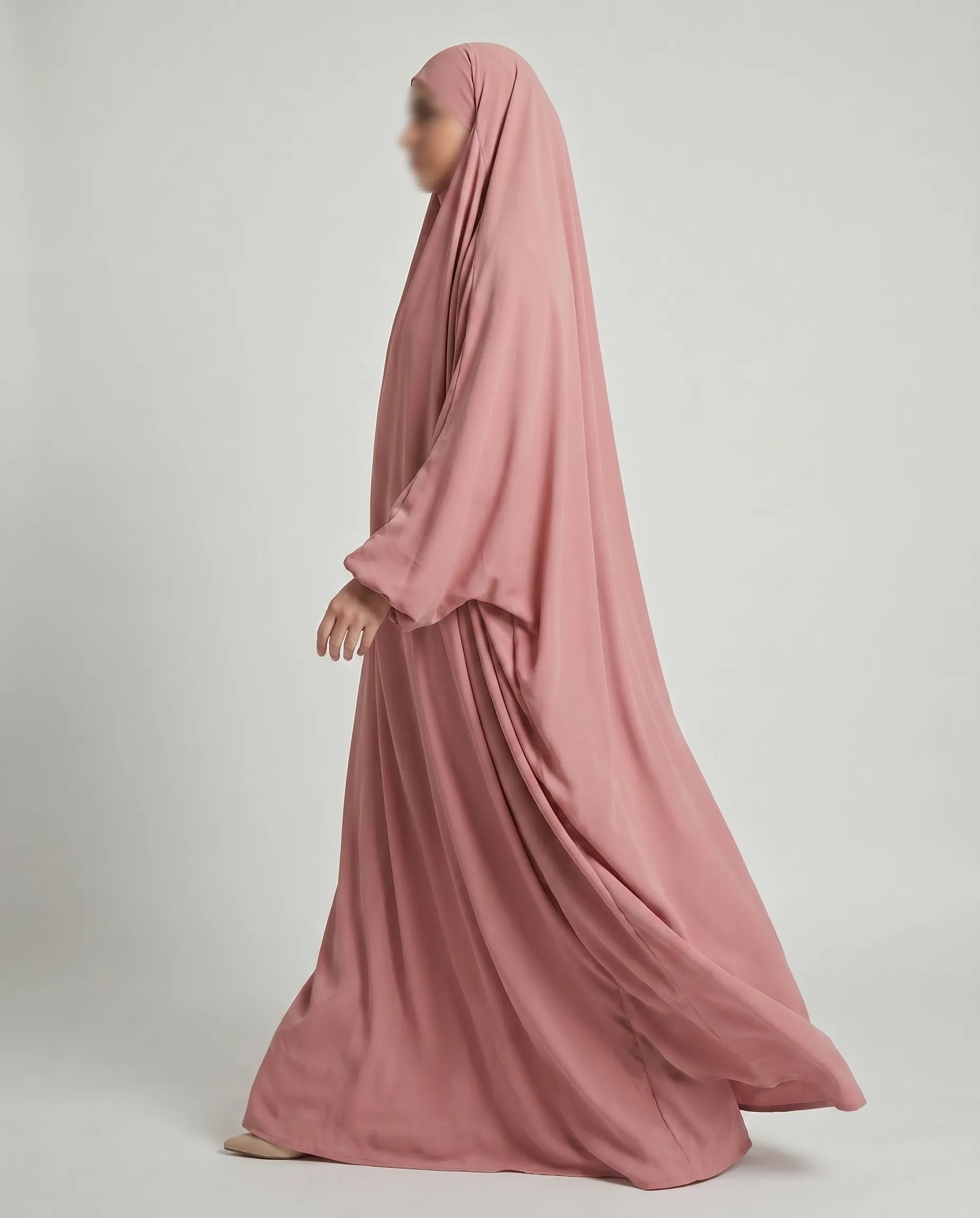 pink Abaya with hijab​