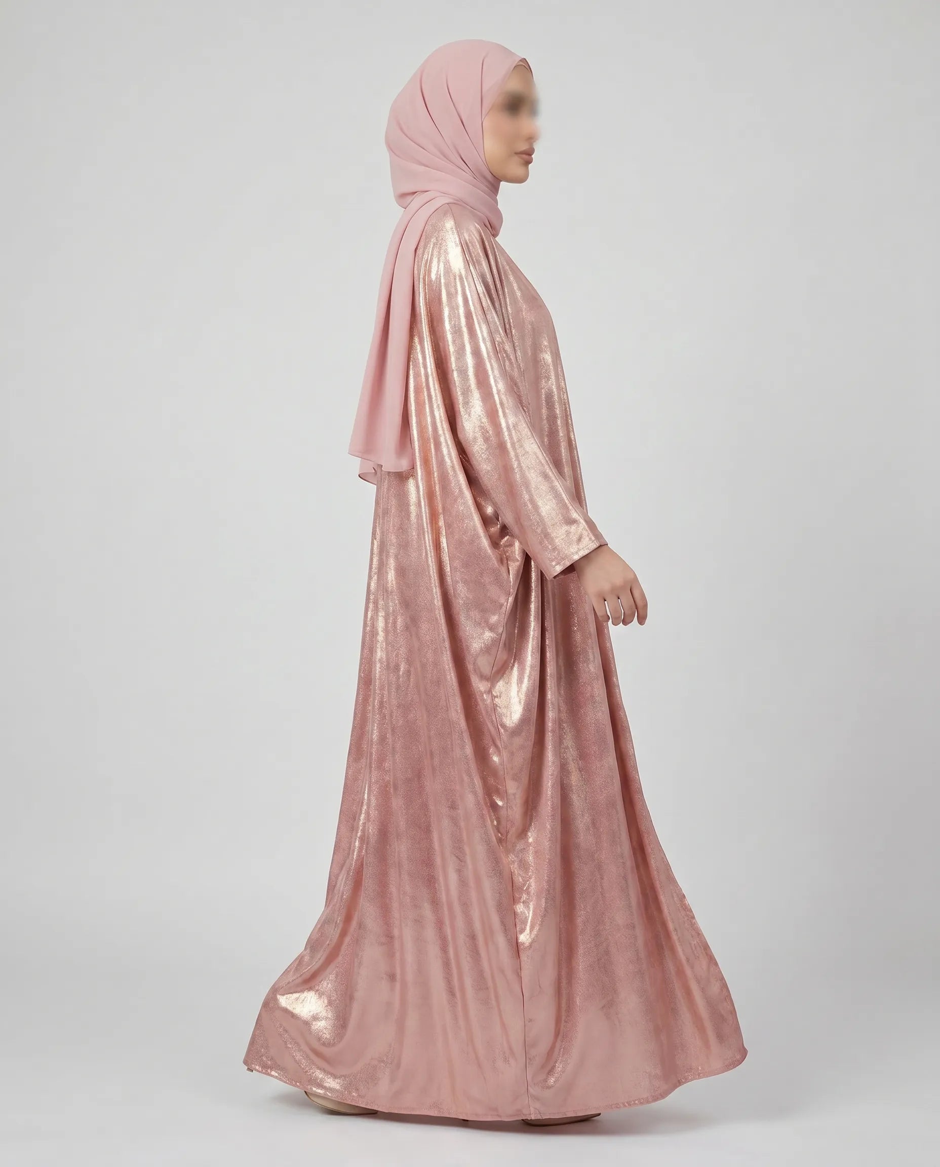 Pink Kimono Abaya Dress