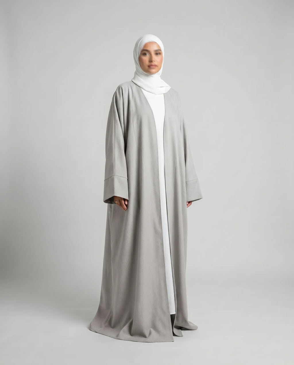 Linen Open Abaya