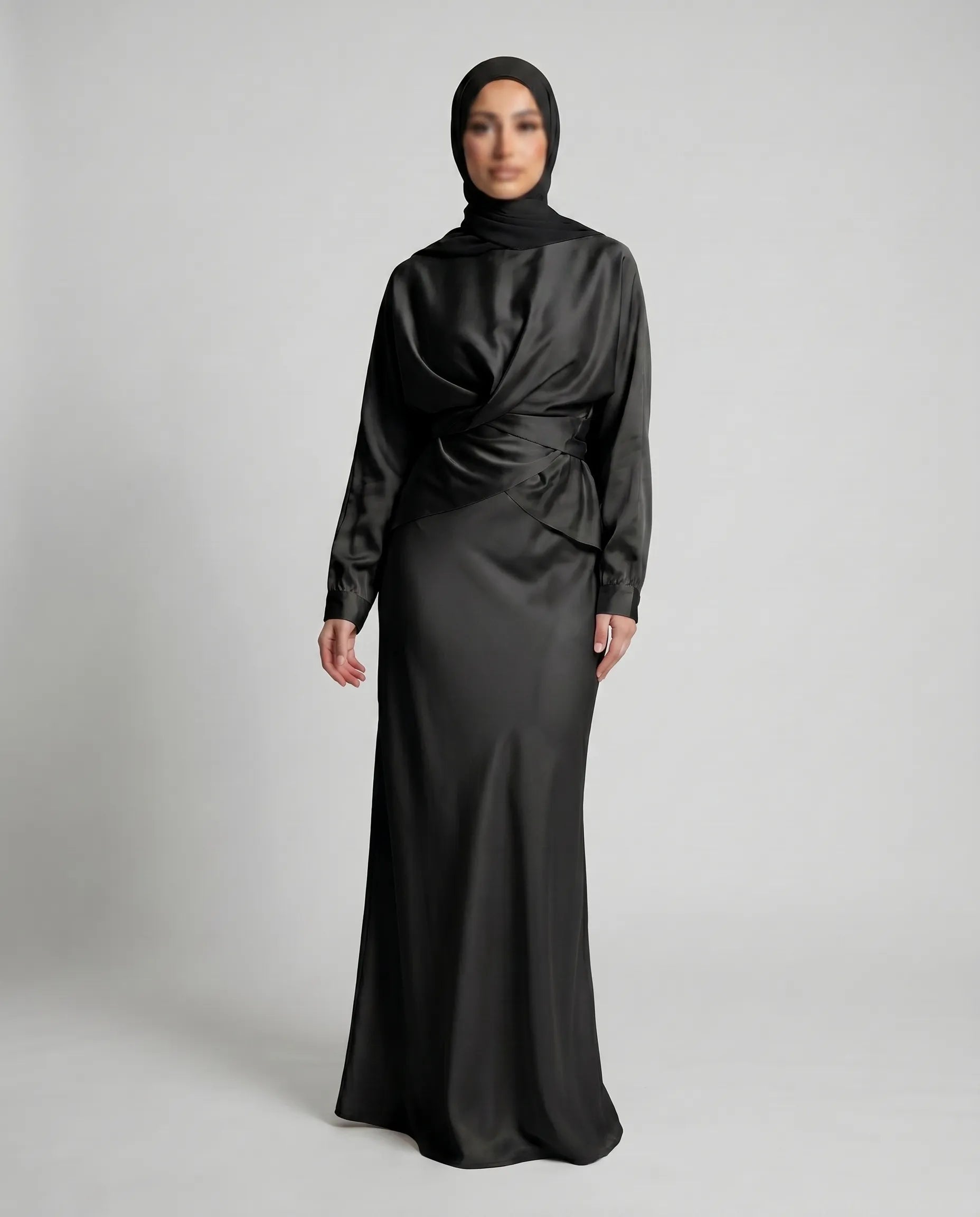 Silk Abaya Dress