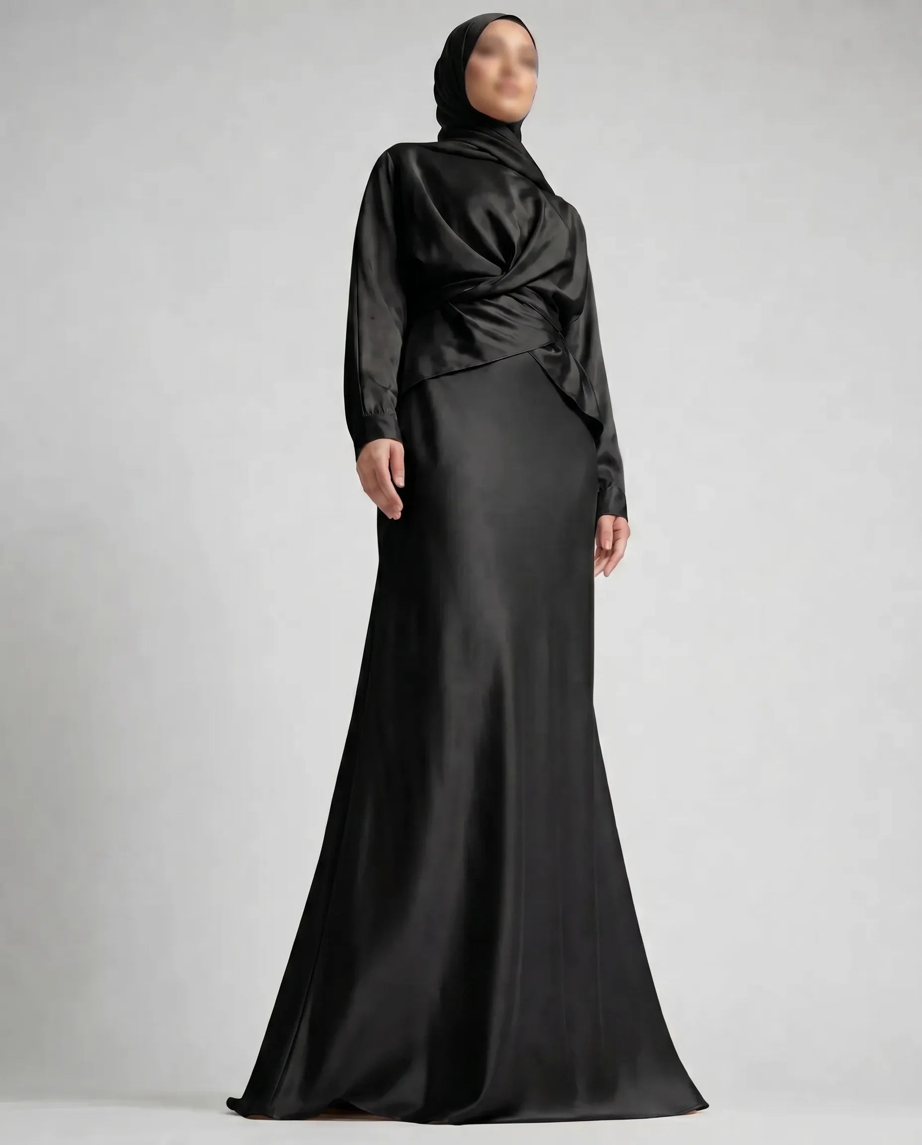 Silk Abaya Dress