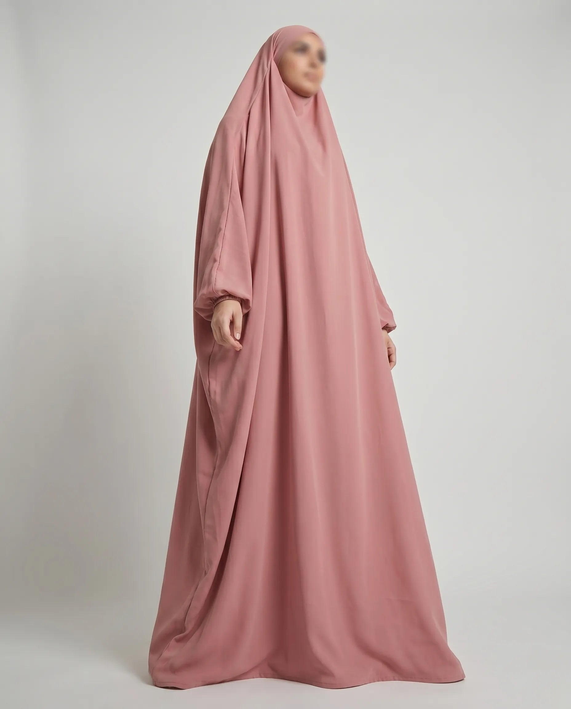 pink Abaya with hijab​