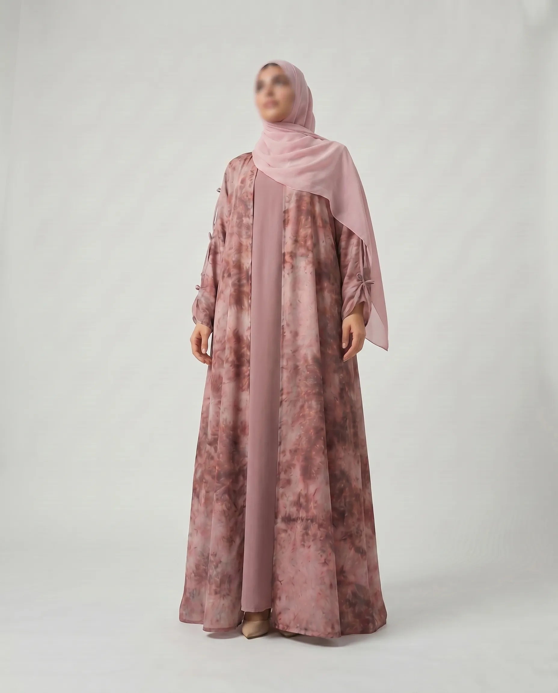 pink bow Abaya​
