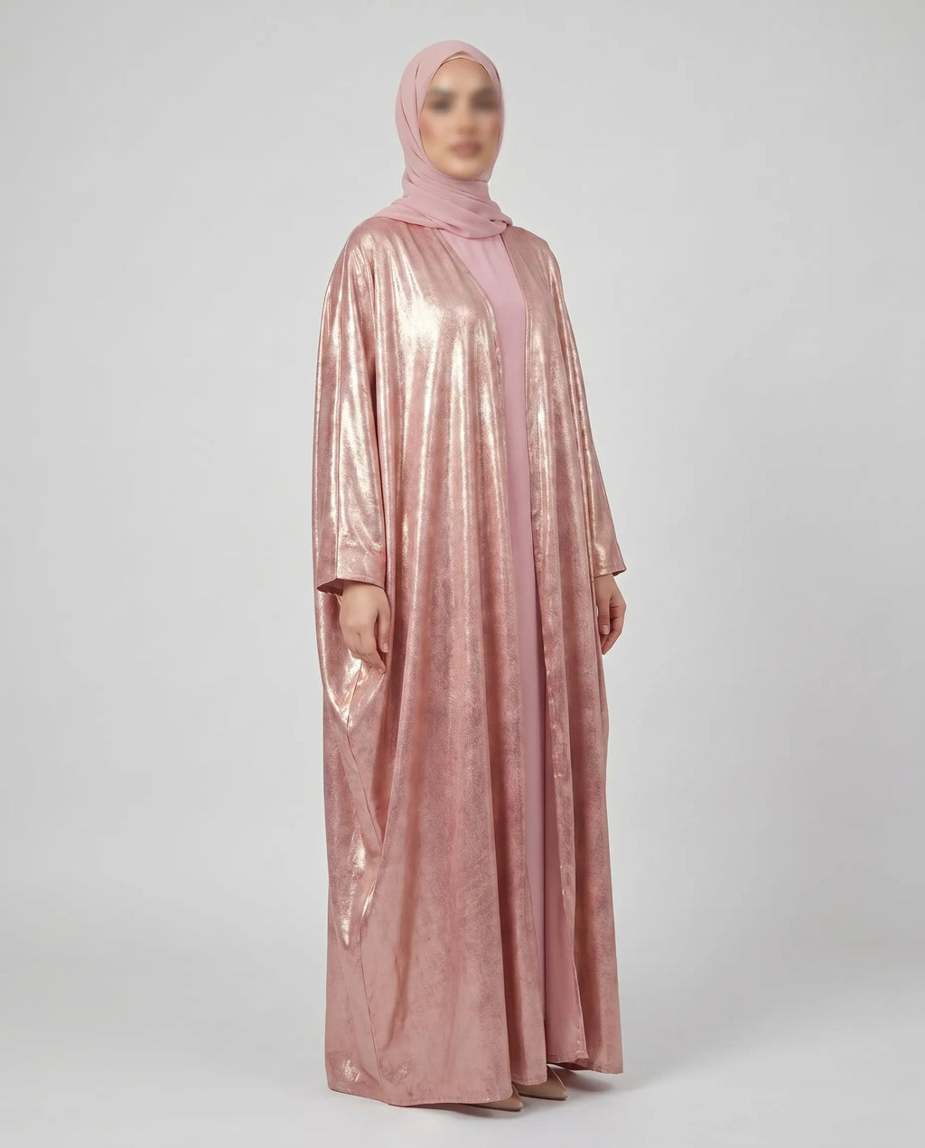 Pink Kimono Abaya Dress