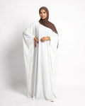 White Butterfly Abaya