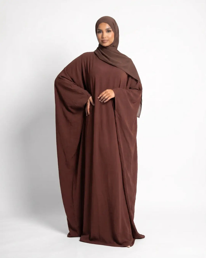 Brown Butterfly Abaya