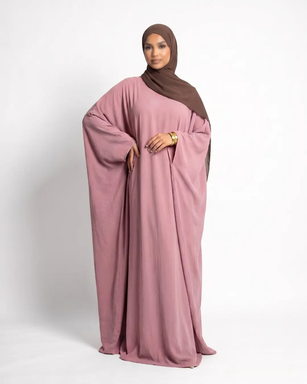 Pink Butterfly Abaya