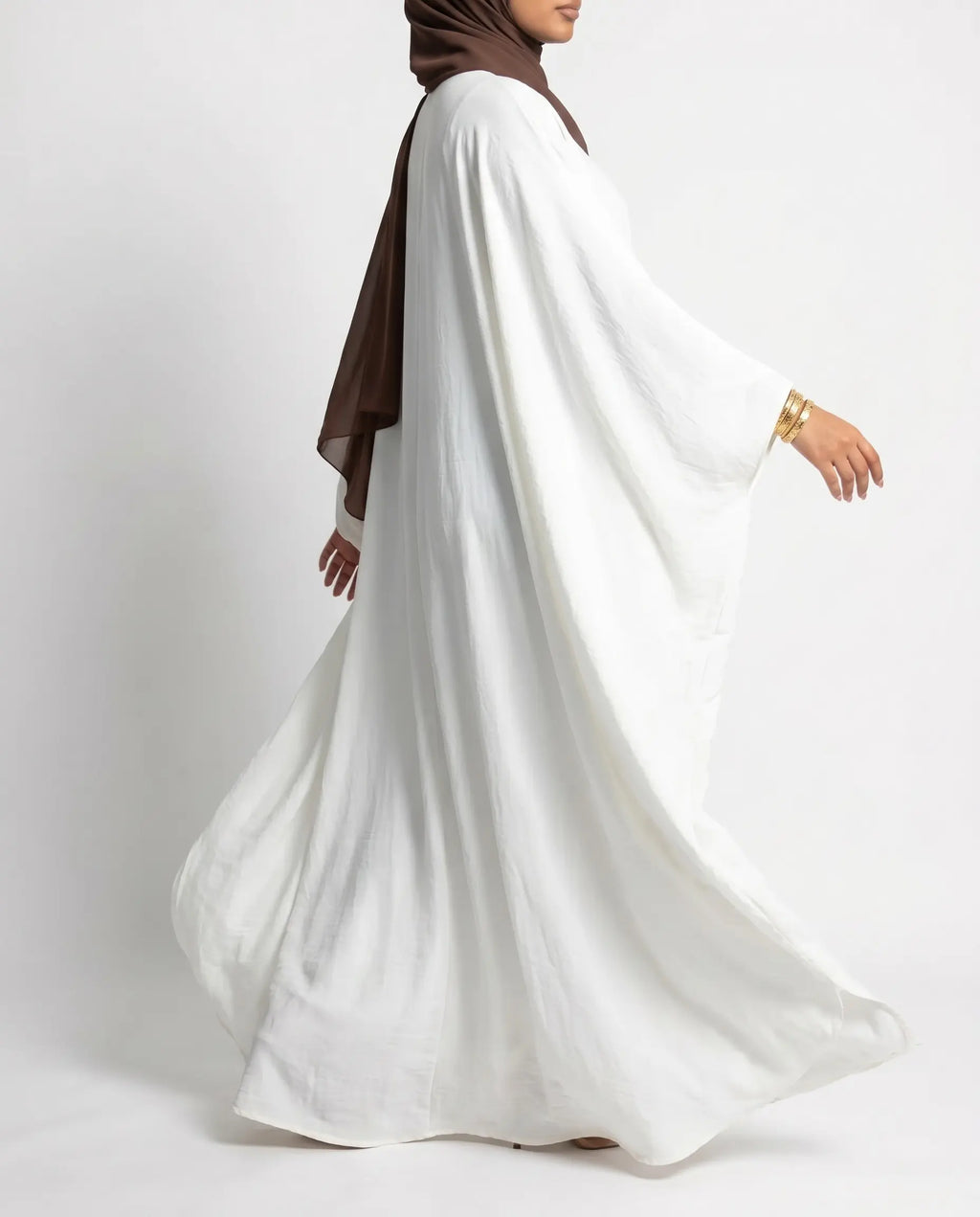 White Butterfly Abaya